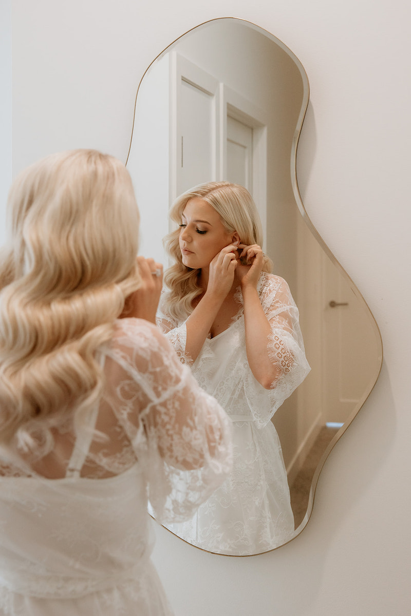Amy getting ready for her Wedding 
