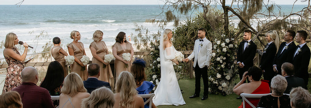 Amy & Mitchell’s Spectacular Sunshine Beach Wedding